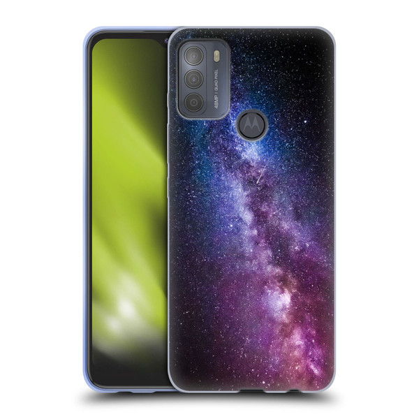 Patrik Lovrin Night Sky Milky Way Bright Colors Soft Gel Case for Motorola Moto G50