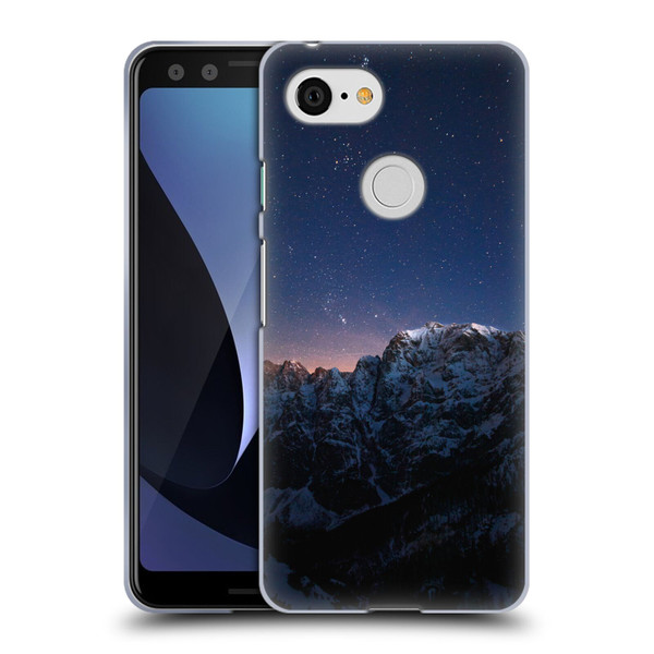 Patrik Lovrin Night Sky Stars Above Mountains Soft Gel Case for Google Pixel 3