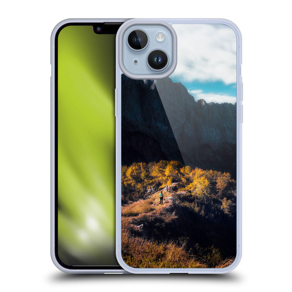 Patrik Lovrin Wanderlust In Awe Of The Mountains Soft Gel Case for Apple iPhone 14 Plus