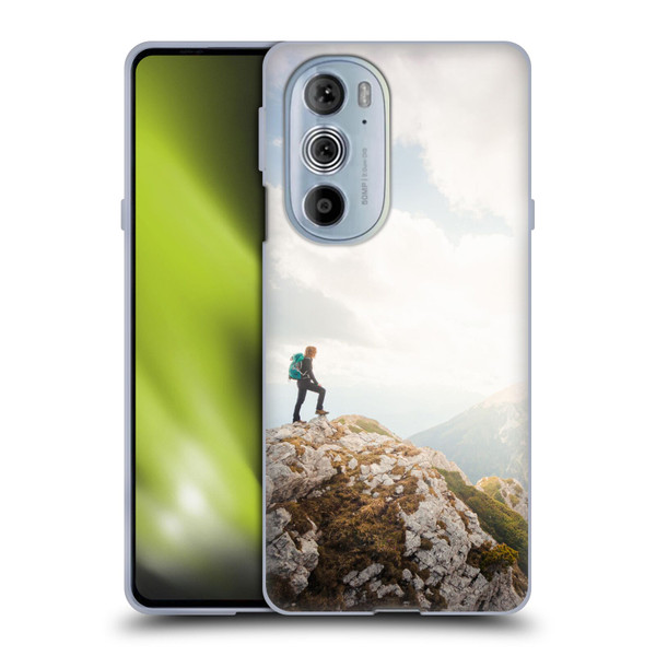Patrik Lovrin Wanderlust Mountain Wanderer Soft Gel Case for Motorola Edge X30
