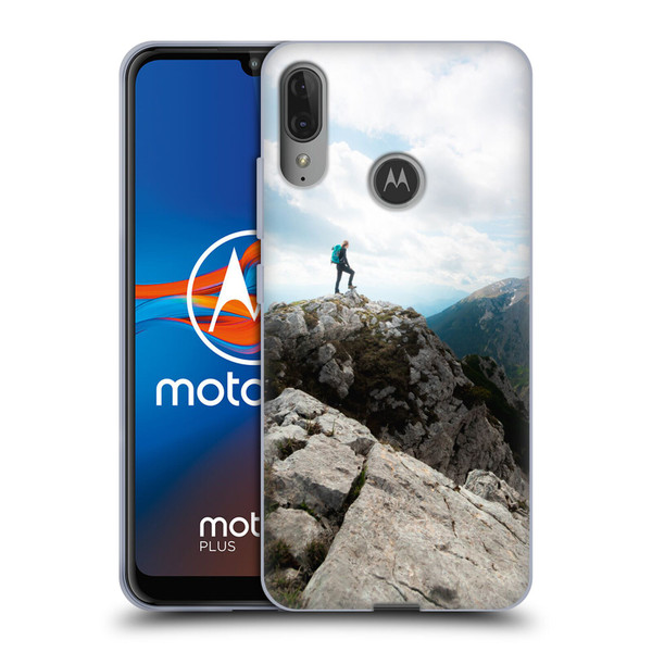 Patrik Lovrin Wanderlust Looking Over New Adventures Soft Gel Case for Motorola Moto E6 Plus