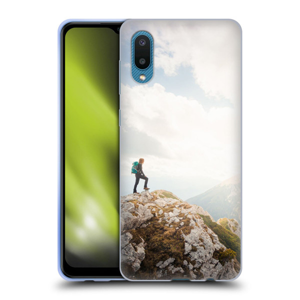 Patrik Lovrin Wanderlust Mountain Wanderer Soft Gel Case for Samsung Galaxy A02/M02 (2021)
