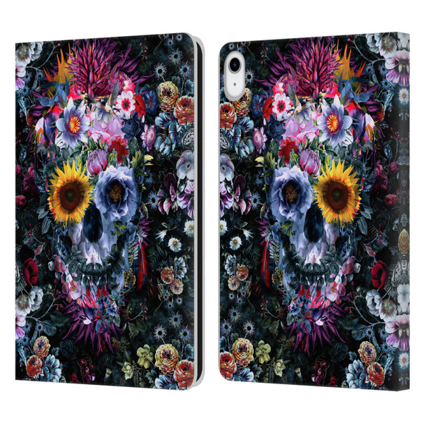 Riza Peker Skulls 9 Skull Leather Book Wallet Case Cover For Apple iPad 10.9 (2022)