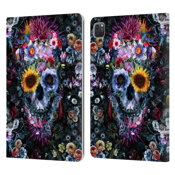 Riza Peker Skulls 9 Skull Leather Book Wallet Case Cover For Apple iPad Pro 11 2020 / 2021 / 2022
