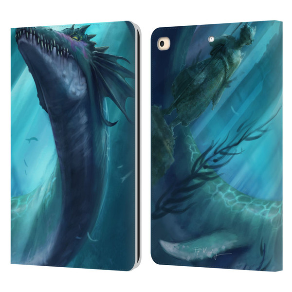 Piya Wannachaiwong Dragons Of Sea And Storms Dragon Of Atlantis Leather Book Wallet Case Cover For Apple iPad 9.7 2017 / iPad 9.7 2018