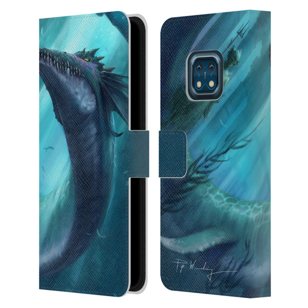 Piya Wannachaiwong Dragons Of Sea And Storms Dragon Of Atlantis Leather Book Wallet Case Cover For Nokia XR20