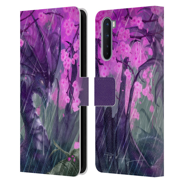 Piya Wannachaiwong Dragons Of Sea And Storms Spring Rain Dragon Leather Book Wallet Case Cover For OnePlus Nord 5G