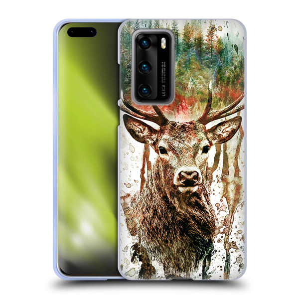 Riza Peker Animals Deer Soft Gel Case for Huawei P40 5G