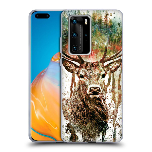 Riza Peker Animals Deer Soft Gel Case for Huawei P40 Pro / P40 Pro Plus 5G