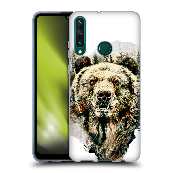 Riza Peker Animals Bear Soft Gel Case for Huawei Y6p
