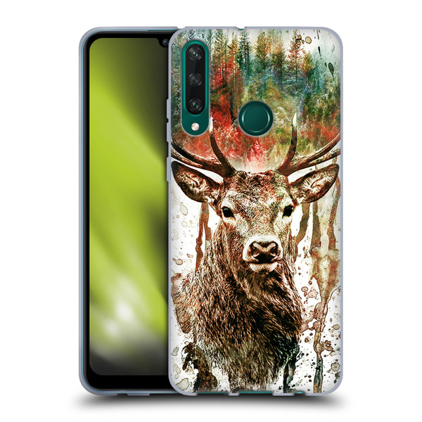 Riza Peker Animals Deer Soft Gel Case for Huawei Y6p
