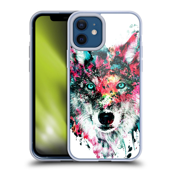 Riza Peker Animals Wolf Soft Gel Case for Apple iPhone 12 / iPhone 12 Pro