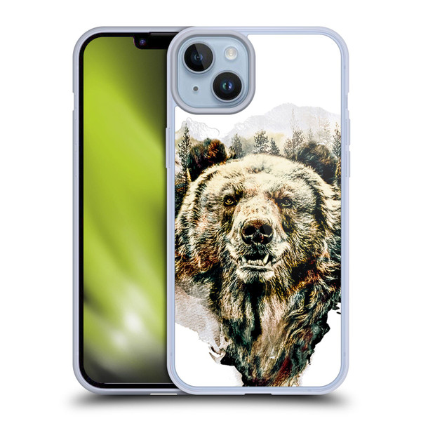 Riza Peker Animals Bear Soft Gel Case for Apple iPhone 14 Plus