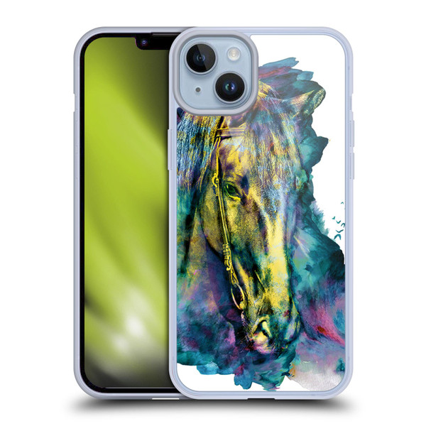 Riza Peker Animals Horse Soft Gel Case for Apple iPhone 14 Plus