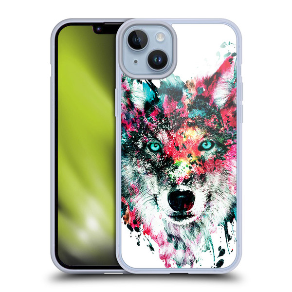 Riza Peker Animals Wolf Soft Gel Case for Apple iPhone 14 Plus