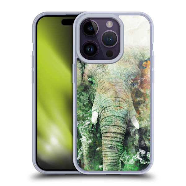 Riza Peker Animals Elephant Soft Gel Case for Apple iPhone 14 Pro