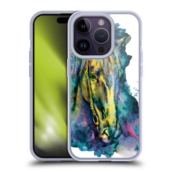 Riza Peker Animals Horse Soft Gel Case for Apple iPhone 14 Pro