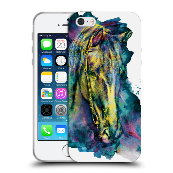 Riza Peker Animals Horse Soft Gel Case for Apple iPhone 5 / 5s / iPhone SE 2016