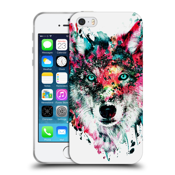 Riza Peker Animals Wolf Soft Gel Case for Apple iPhone 5 / 5s / iPhone SE 2016