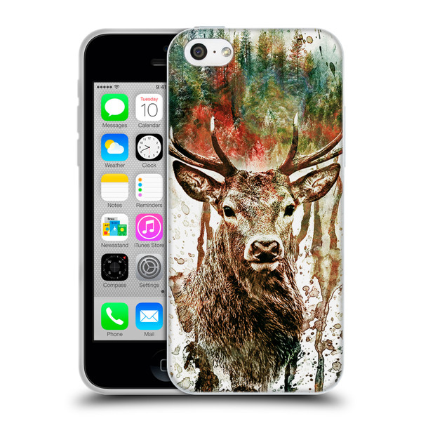 Riza Peker Animals Deer Soft Gel Case for Apple iPhone 5c