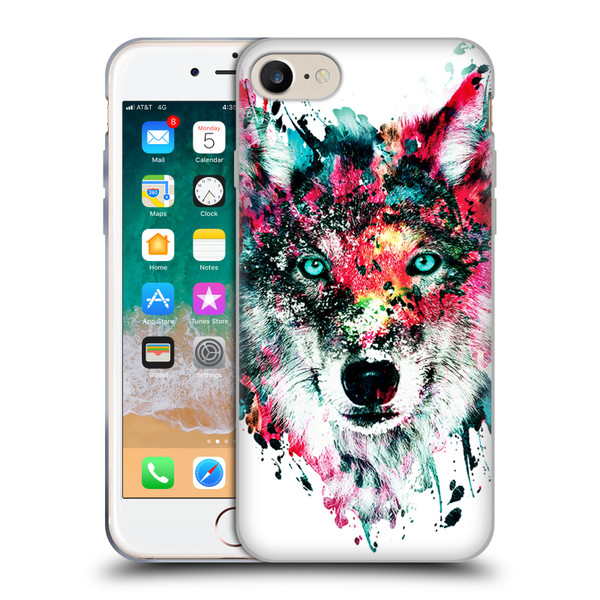 Riza Peker Animals Wolf Soft Gel Case for Apple iPhone 7 / 8 / SE 2020 & 2022