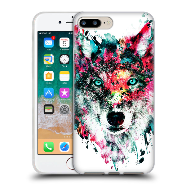 Riza Peker Animals Wolf Soft Gel Case for Apple iPhone 7 Plus / iPhone 8 Plus