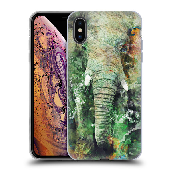 Riza Peker Animals Elephant Soft Gel Case for Apple iPhone XS Max