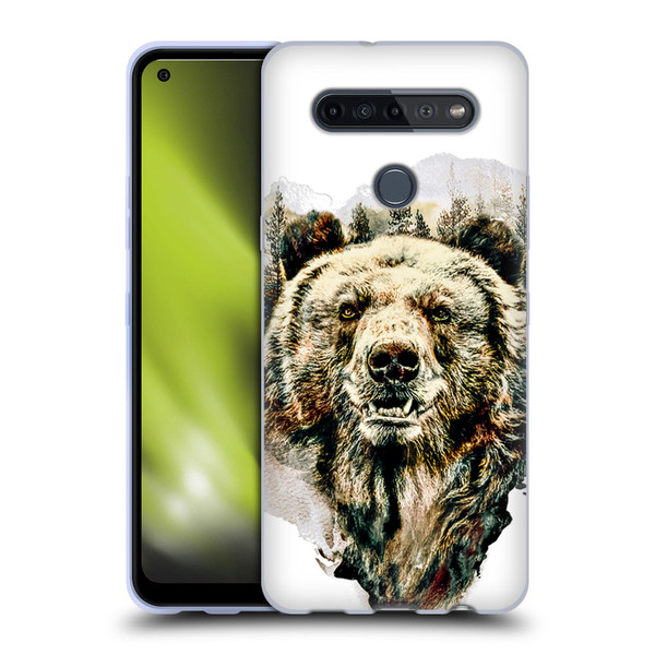 Riza Peker Animals Bear Soft Gel Case for LG K51S