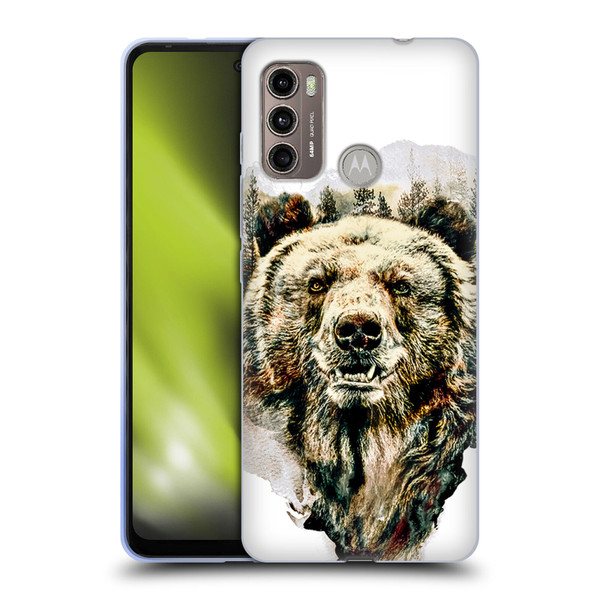 Riza Peker Animals Bear Soft Gel Case for Motorola Moto G60 / Moto G40 Fusion