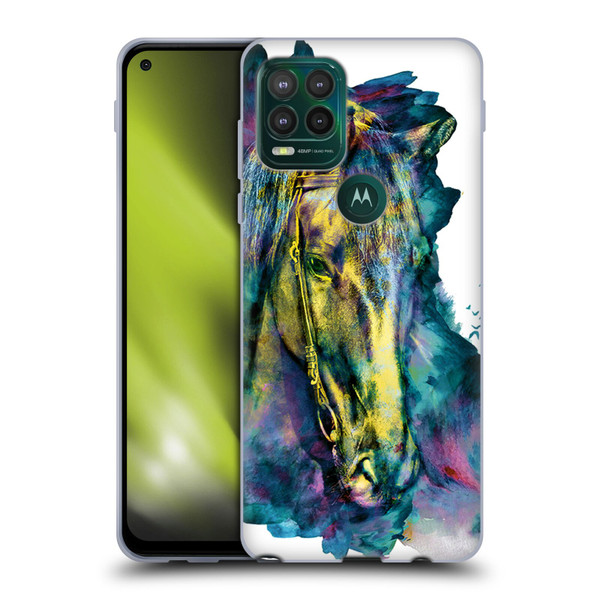 Riza Peker Animals Horse Soft Gel Case for Motorola Moto G Stylus 5G 2021