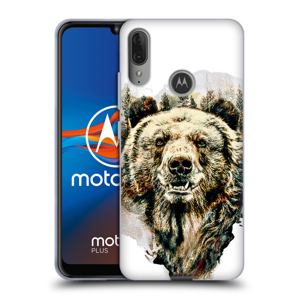 Riza Peker Animals Bear Soft Gel Case for Motorola Moto E6 Plus