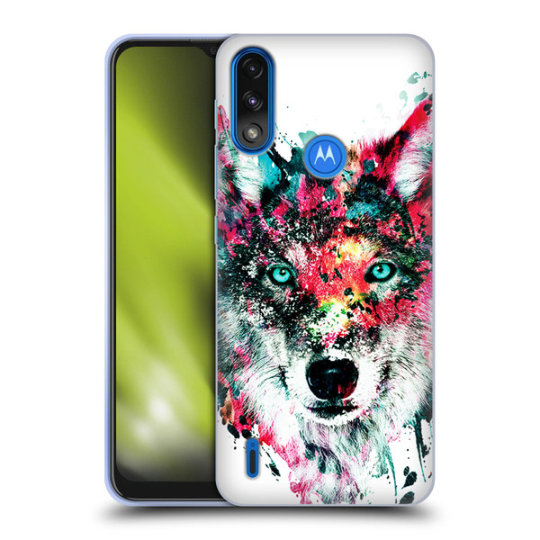 Riza Peker Animals Wolf Soft Gel Case for Motorola Moto E7 Power / Moto E7i Power