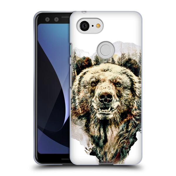 Riza Peker Animals Bear Soft Gel Case for Google Pixel 3