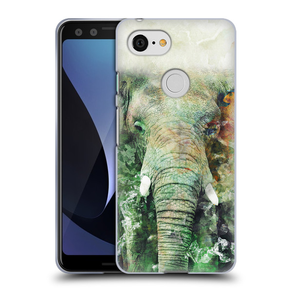 Riza Peker Animals Elephant Soft Gel Case for Google Pixel 3