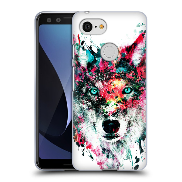 Riza Peker Animals Wolf Soft Gel Case for Google Pixel 3