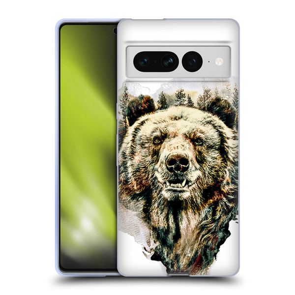Riza Peker Animals Bear Soft Gel Case for Google Pixel 7 Pro