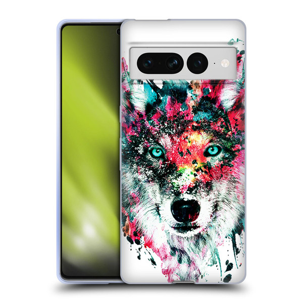 Riza Peker Animals Wolf Soft Gel Case for Google Pixel 7 Pro