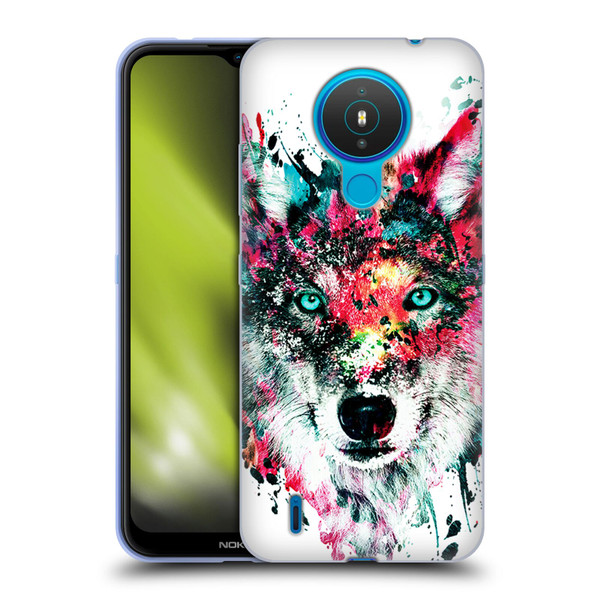 Riza Peker Animals Wolf Soft Gel Case for Nokia 1.4