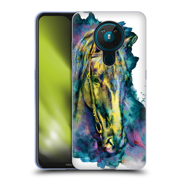 Riza Peker Animals Horse Soft Gel Case for Nokia 5.3