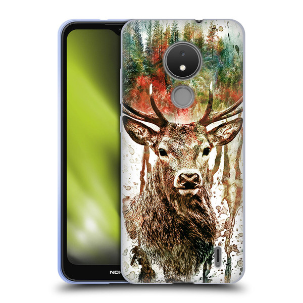 Riza Peker Animals Deer Soft Gel Case for Nokia C21