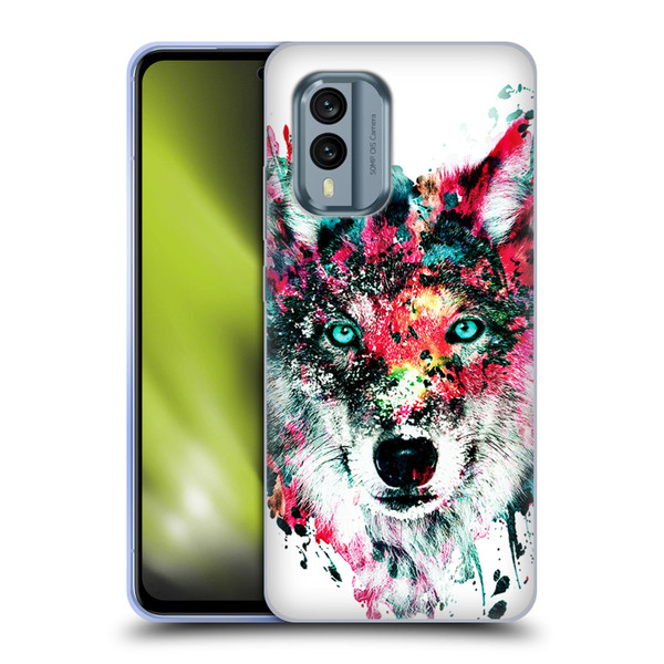 Riza Peker Animals Wolf Soft Gel Case for Nokia X30