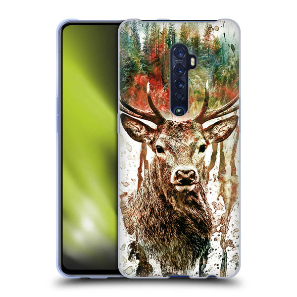 Riza Peker Animals Deer Soft Gel Case for OPPO Reno 2