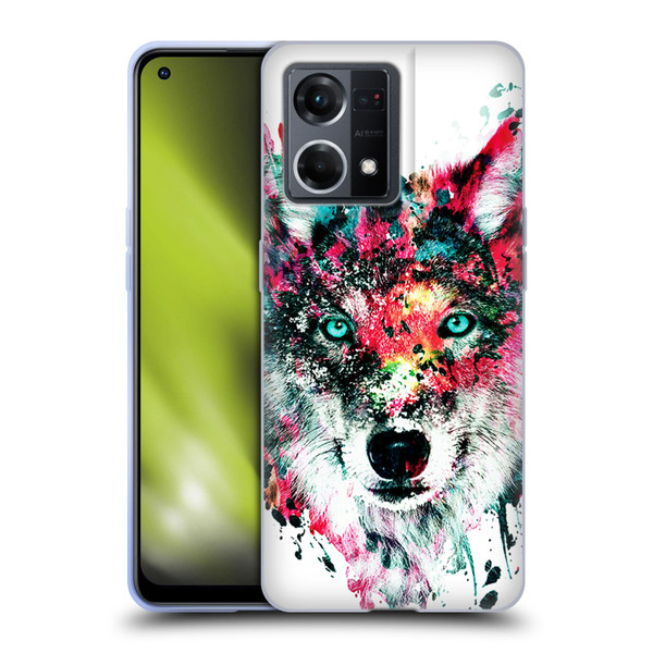 Riza Peker Animals Wolf Soft Gel Case for OPPO Reno8 4G