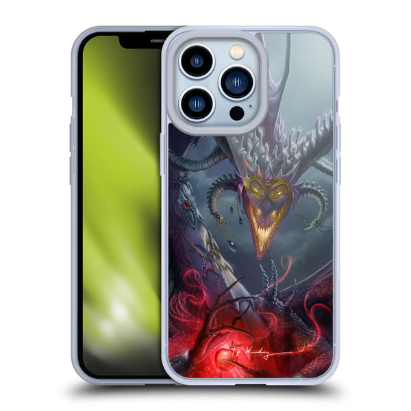 Piya Wannachaiwong Black Dragons Enchanted Soft Gel Case for Apple iPhone 13 Pro