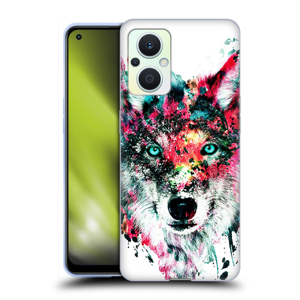 Riza Peker Animals Wolf Soft Gel Case for OPPO Reno8 Lite