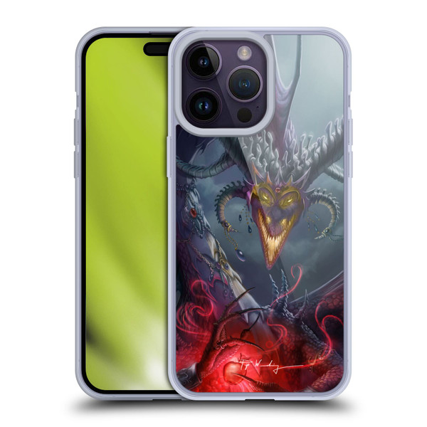 Piya Wannachaiwong Black Dragons Enchanted Soft Gel Case for Apple iPhone 14 Pro Max