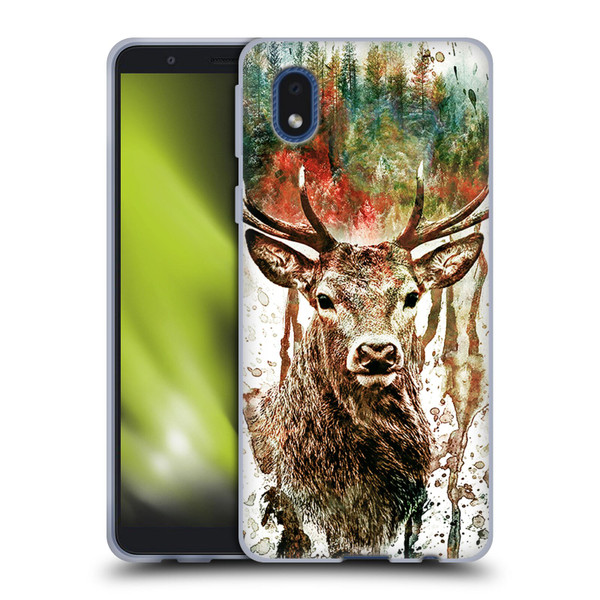 Riza Peker Animals Deer Soft Gel Case for Samsung Galaxy A01 Core (2020)
