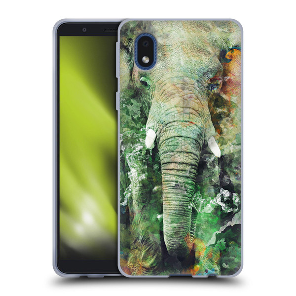 Riza Peker Animals Elephant Soft Gel Case for Samsung Galaxy A01 Core (2020)