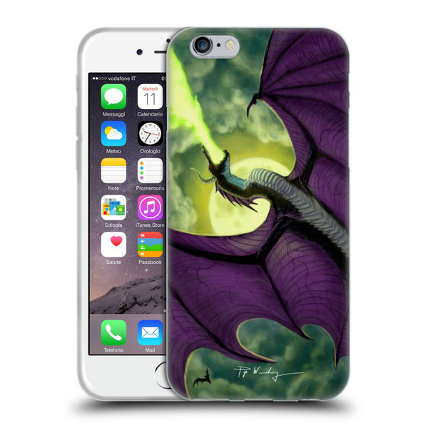 Piya Wannachaiwong Black Dragons Full Moon Soft Gel Case for Apple iPhone 6 / iPhone 6s