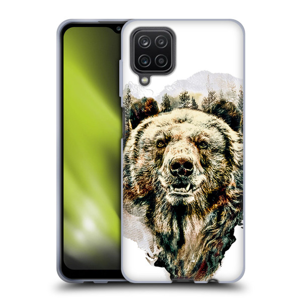 Riza Peker Animals Bear Soft Gel Case for Samsung Galaxy A12 (2020)